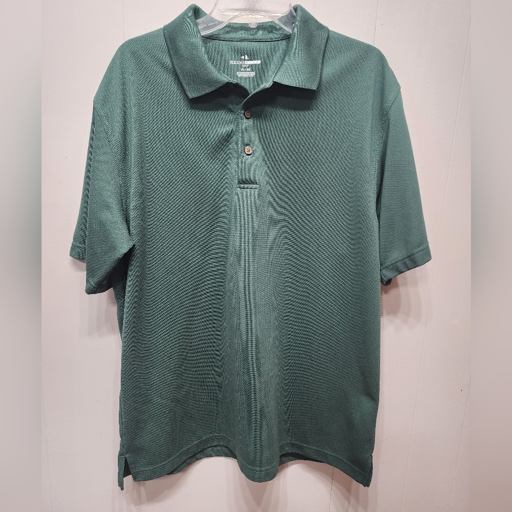 Grand Slam Golf Polo Shirt‎ XL Green Short Sleeve Casual B687